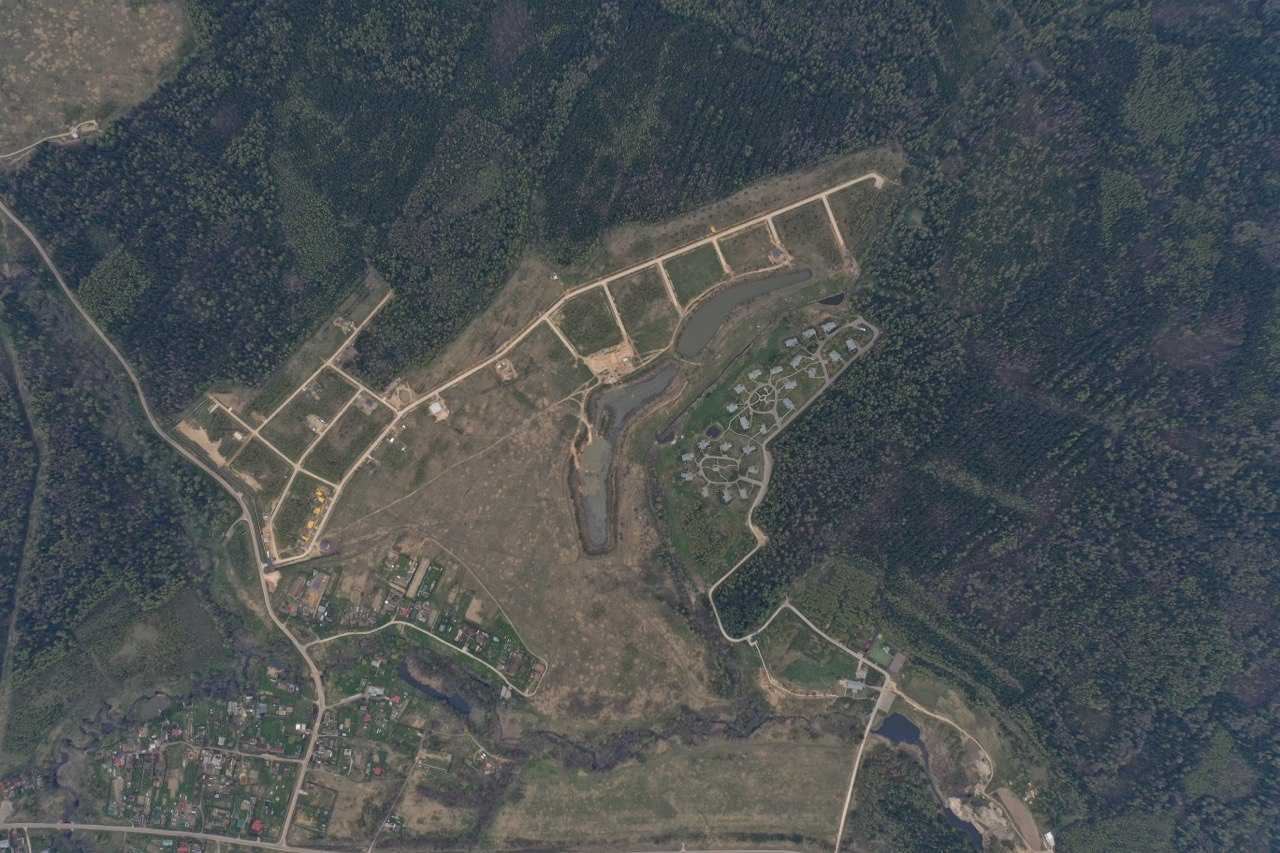 Фото нашего посёлка из космоса